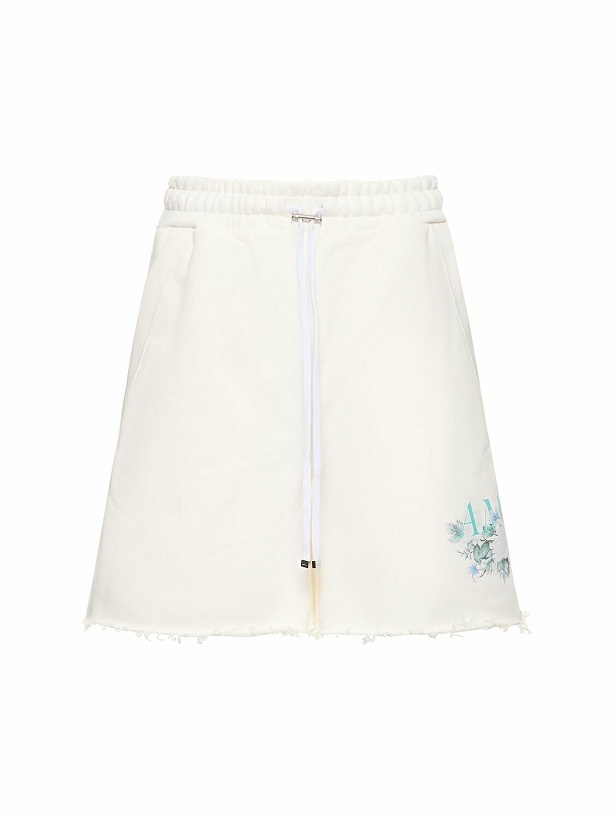 Photo: AMIRI - Floral Logo Print Jersey Shorts