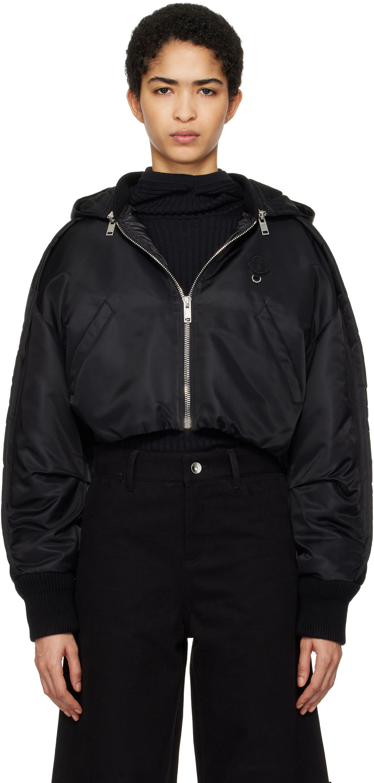Moncler Genius: Moncler x Willow Smith Black Malek Down Jacket