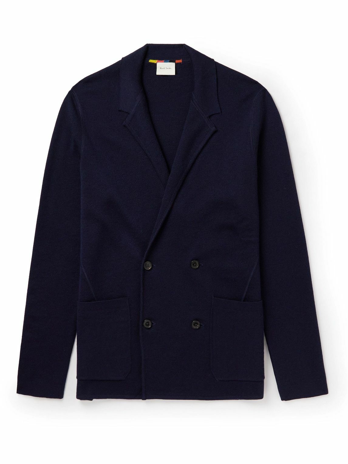 Paul Smith - Double-Breasted Wool Cardigan - Blue