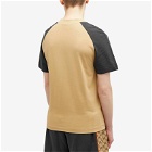 Gucci Men's GRG GG Logo T-Shirt in Camel/Black