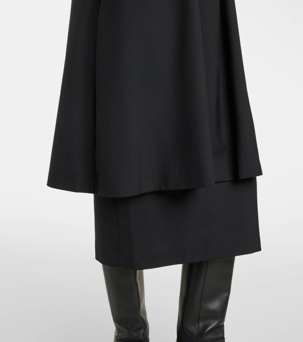 Noir Kei Ninomiya Cutout wool midi dress