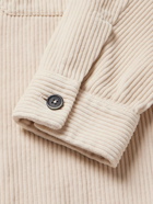 Barena - Garment-Dyed Cotton-Corduroy Overshirt - Neutrals