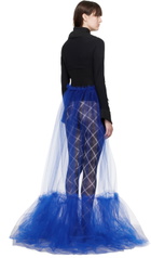 Paula Canovas Del Vas Blue Tutu Maxi Skirt