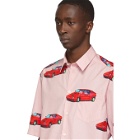 Versace Pink Car Print Shirt