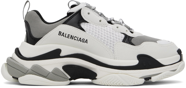 Photo: Balenciaga Black & Gray Triple S Sneakers