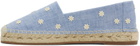 Manolo Blahnik Blue Susille Espadrilles