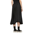 Sacai Black Pleated Skirt