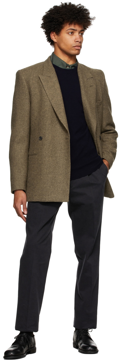Ring Jacket Black Washed Cotton Twill Trousers