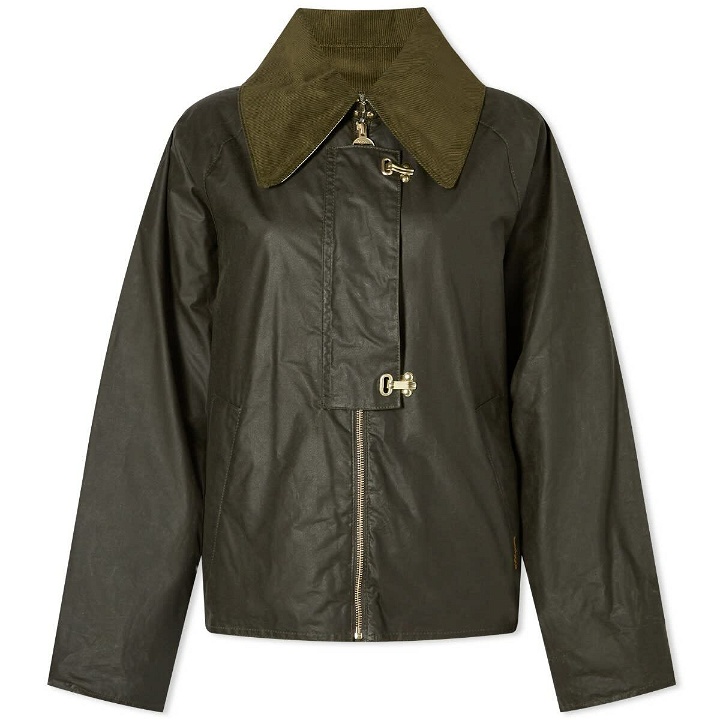 Photo: Barbour Women's Drummond Wax Jacket in Archive Olive