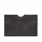 MM6 Maison Margiela Men's Number Logo Cardholder in Black