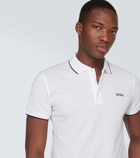 Zegna Logo cotton blend polo shirt
