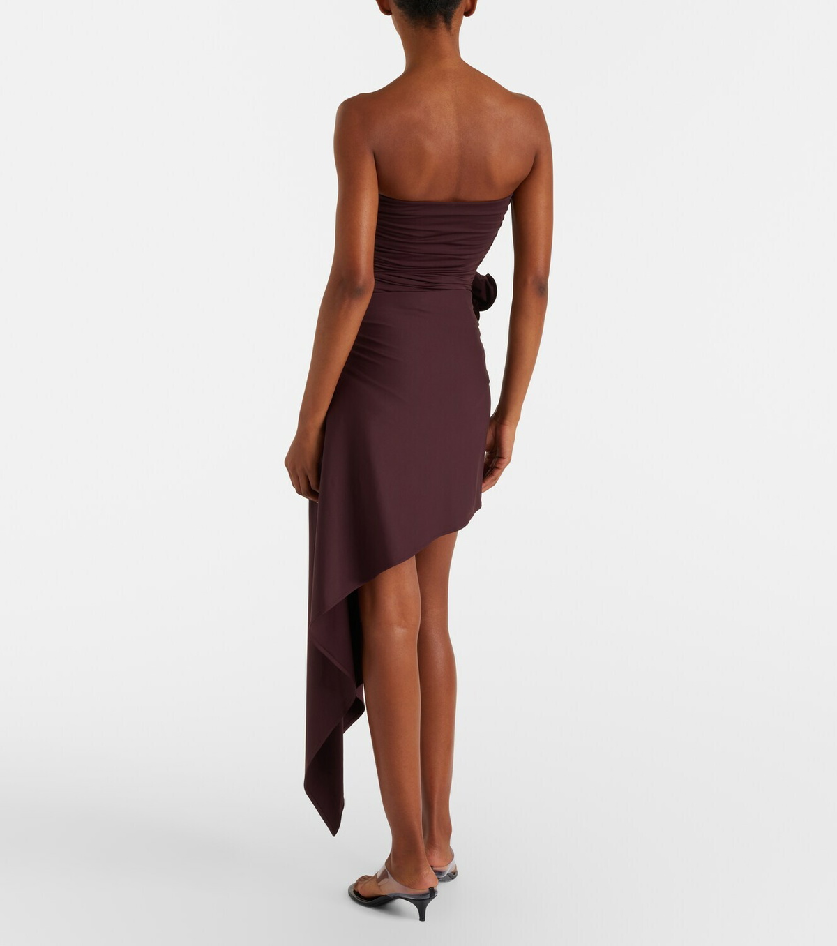 Magda Butrym Floral-appliqué draped miniskirt