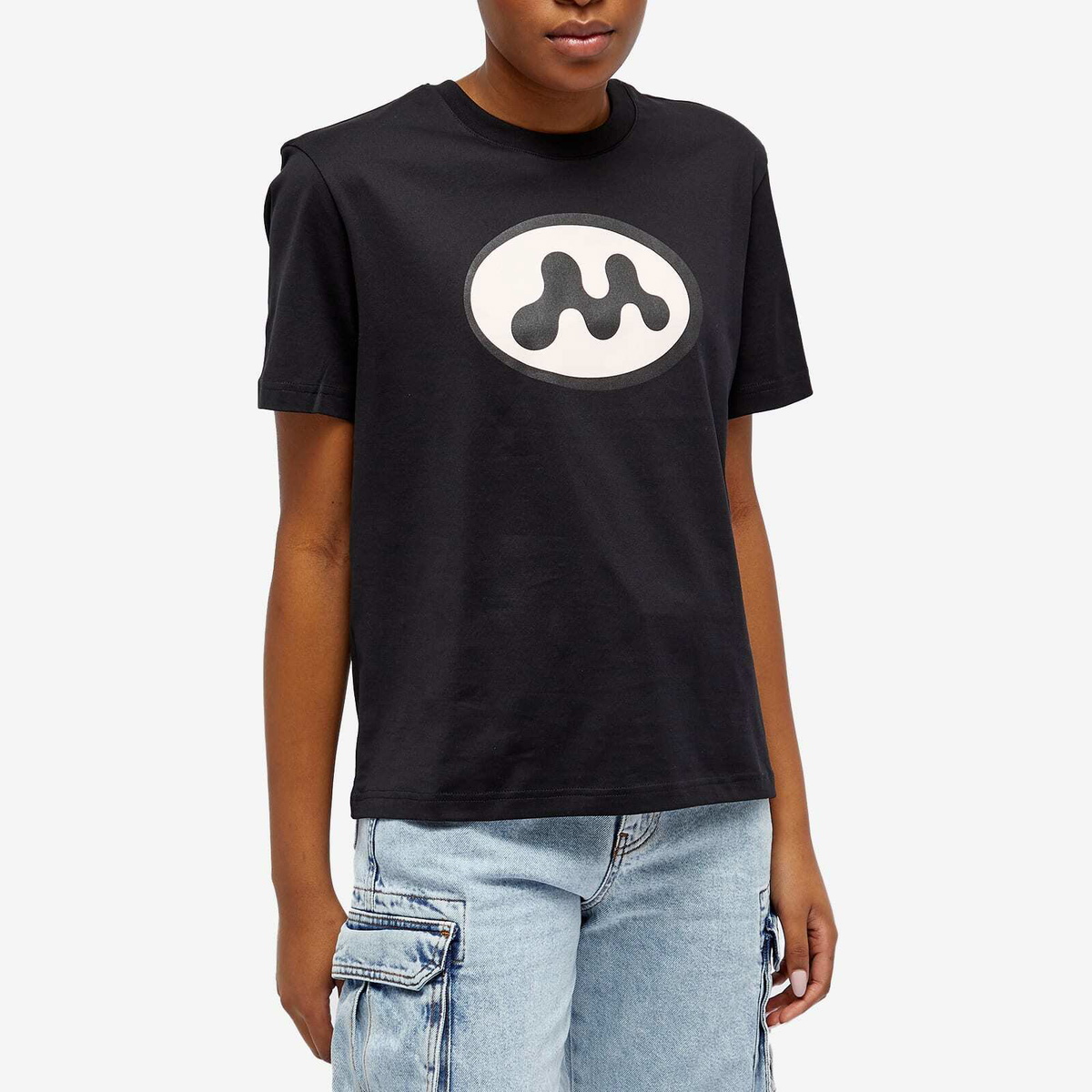 MOWALOLA Women's Walkman T-Shirt in Black Mowalola