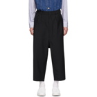 Comme des Garcons Homme Black Tropical Wool and Mohair Trousers