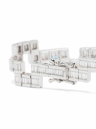 Kolours 14K White Gold Diamod Bracelet