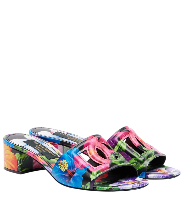 Photo: Dolce&Gabbana Karol DG floral mules