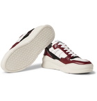 AMI - Panelled Leather Sneakers - Red