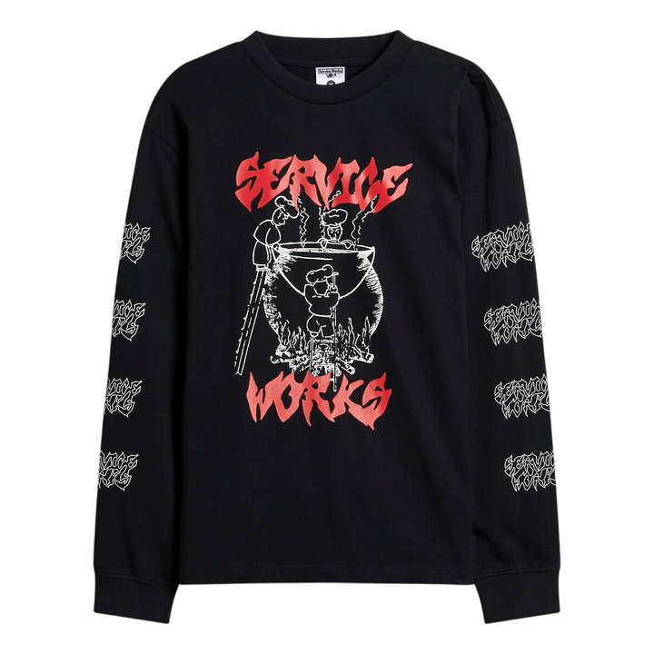 Photo: Service Works Men's Boiling Point LS T-Shirt in Black
