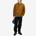 Folk Men's Microcheck Cord Shirt END EXCLUSIVE in Brown