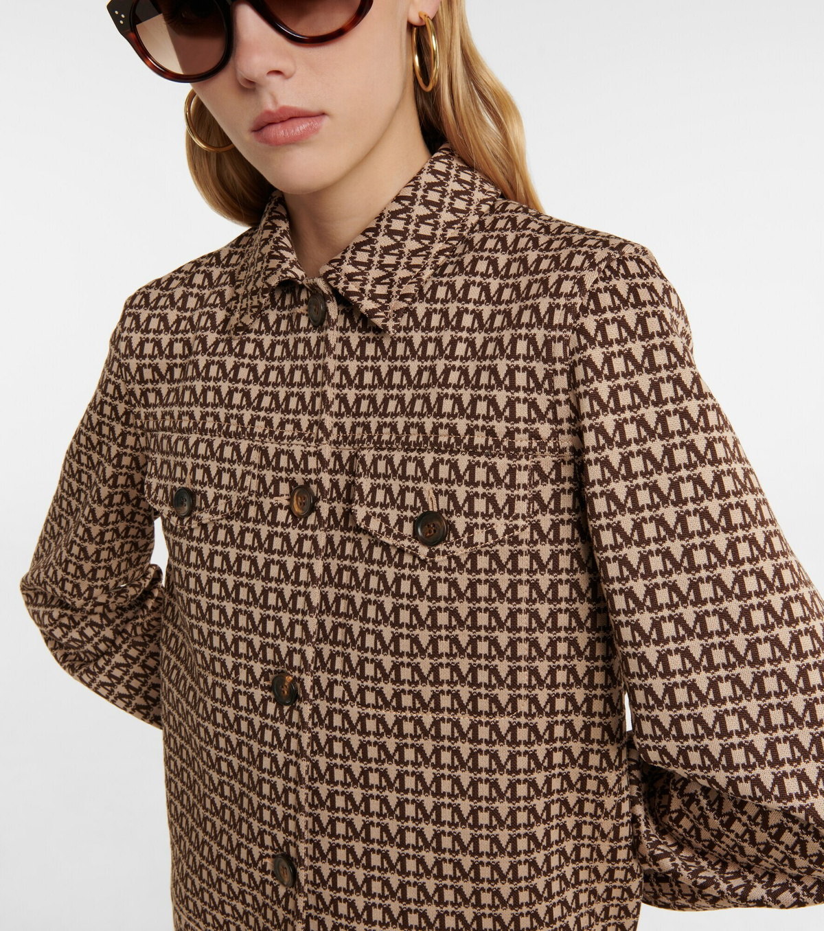 Max Mara - Urbania logo jacquard jacket Max Mara Max Mara - Urbania logo jacquard jacket Max Mara