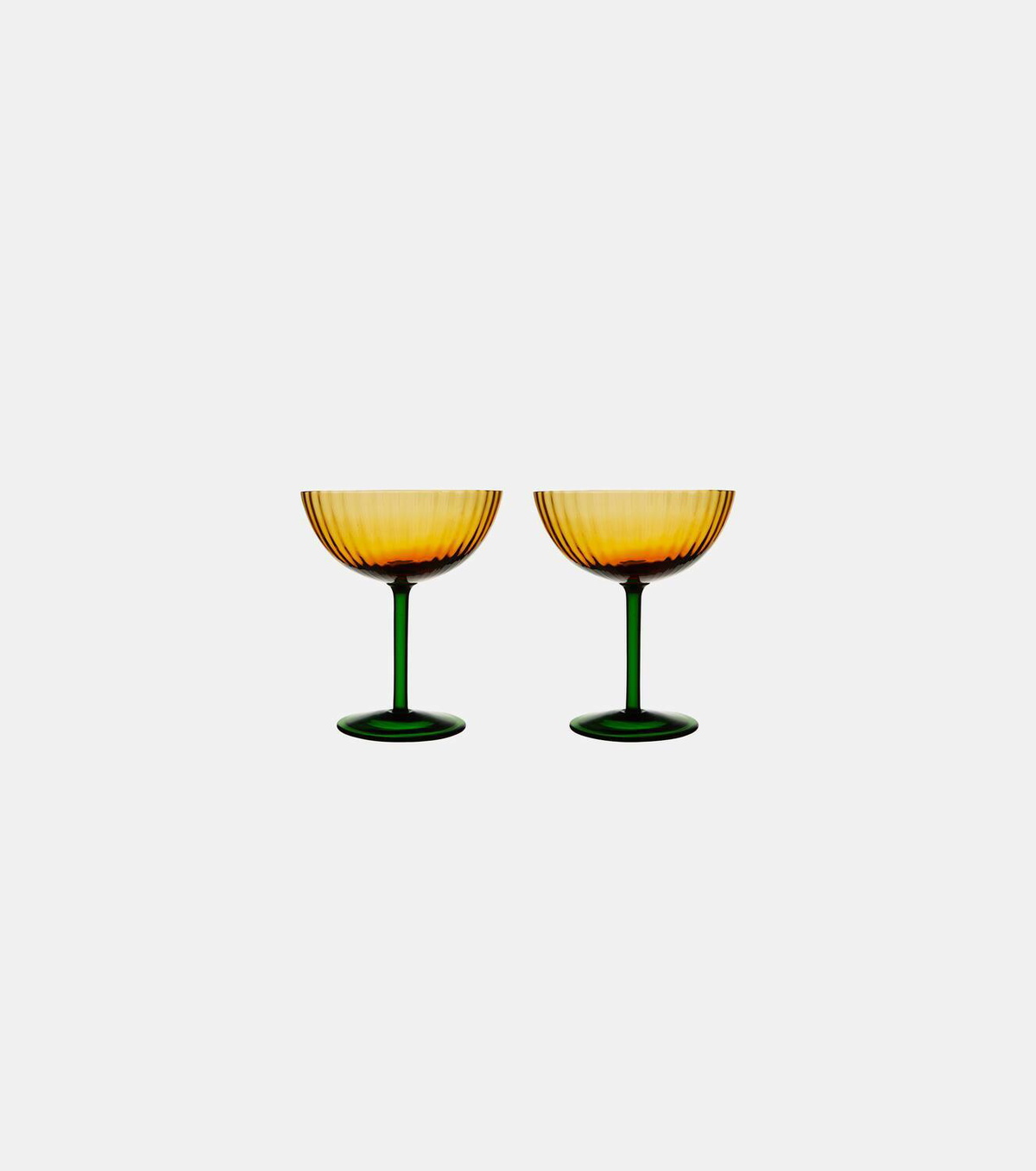 La DoubleJ Set of 2 champagne coupe glasses