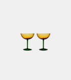 La DoubleJ Set of 2 champagne coupe glasses