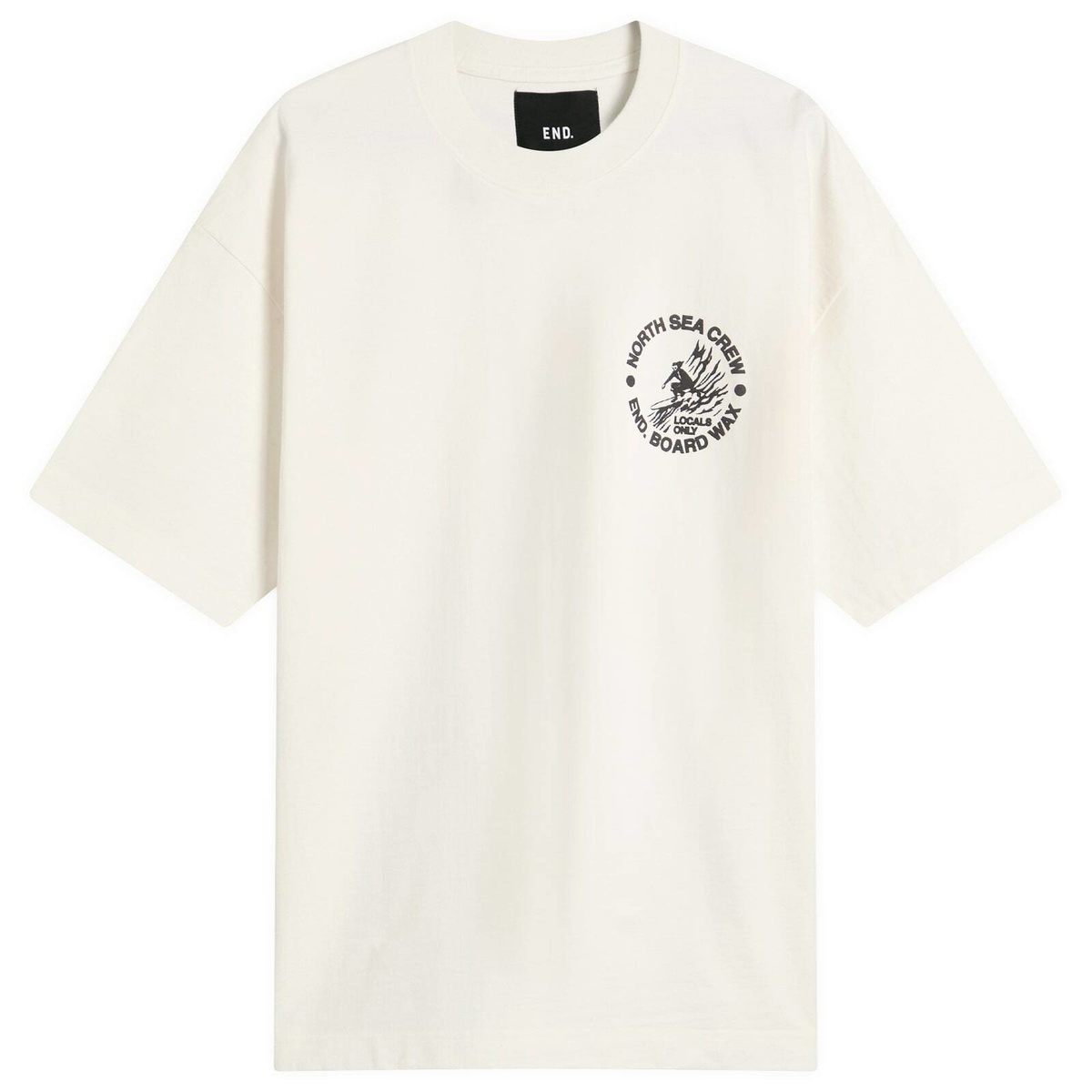 END. Coastal Board Wax T-Shirt in Ecru
