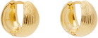 Sophie Buhai Gold Reversible Hinged Hoop Earrings