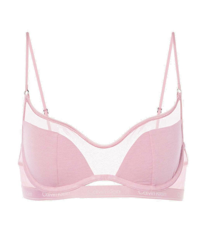 Photo: Nensi Dojaka x Calvin Klein mesh-trimmed bralette