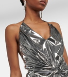 Alexandre Vauthier - Halterneck metallic midi dress