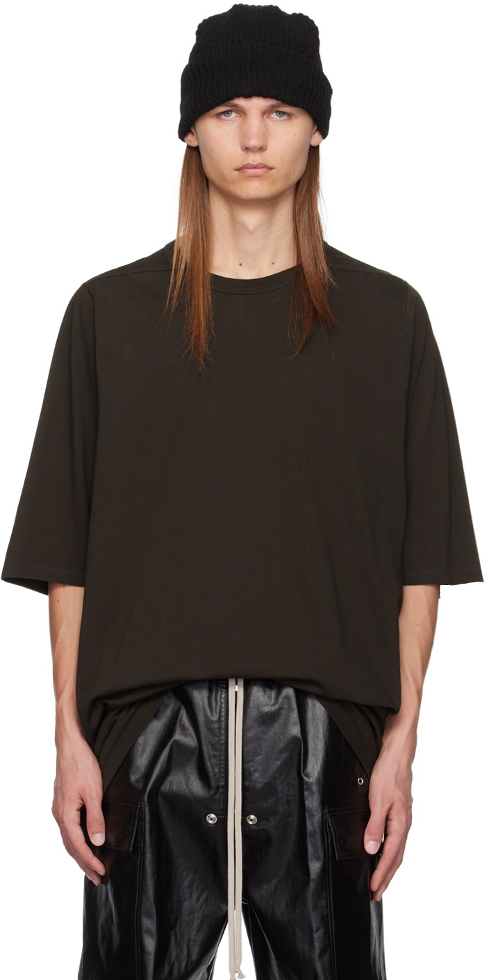 Rick Owens Brown Cotton T-Shirt