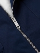 SECOND / LAYER - Herman Embroidered Cotton-Twill Jacket - Blue