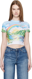Casablanca Multicolor Cropped Baby T-shirt