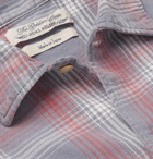 Remi Relief - Checked Cotton-Flannel Shirt - Blue