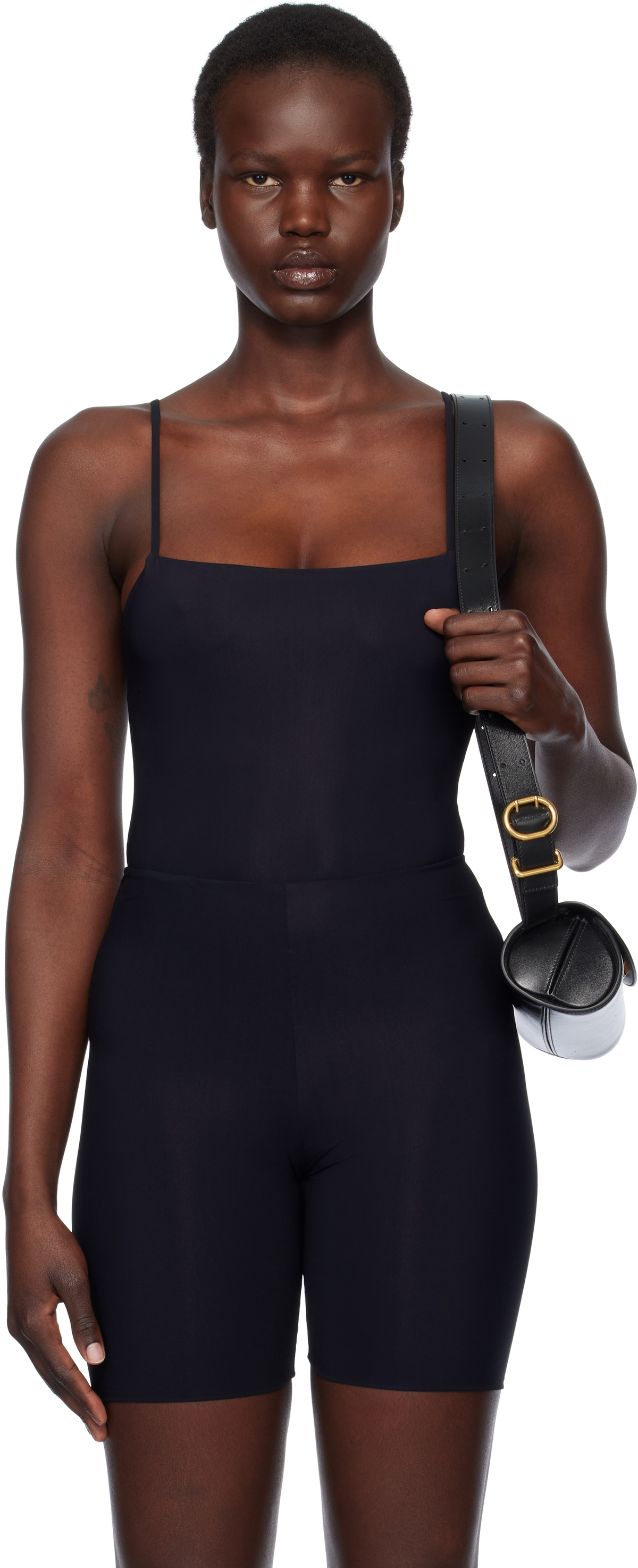 Jil Sander Black Jersey Bodysuit