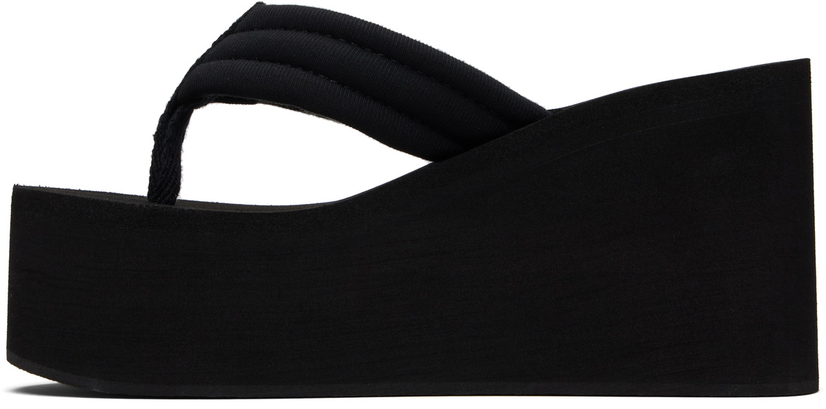Coperni Black Wedge Heeled Sandals
