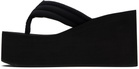 Coperni Black Wedge Heeled Sandals