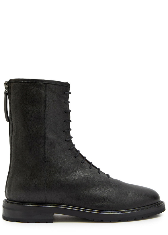 Photo: Legres Grained Leather Ankle Boots Black
