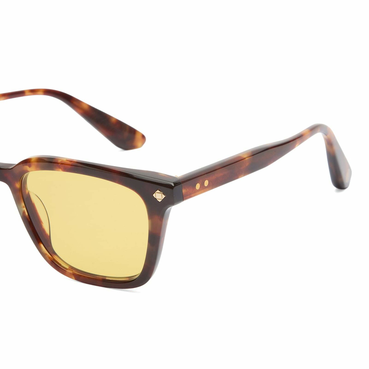 Lunetterie Générale Architect Sunglasses in Medium Tortoise/14K Gold 