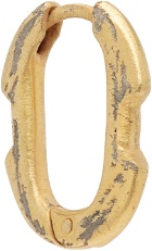 Parts of Four Gold Deco Extra Small Link Single Earring