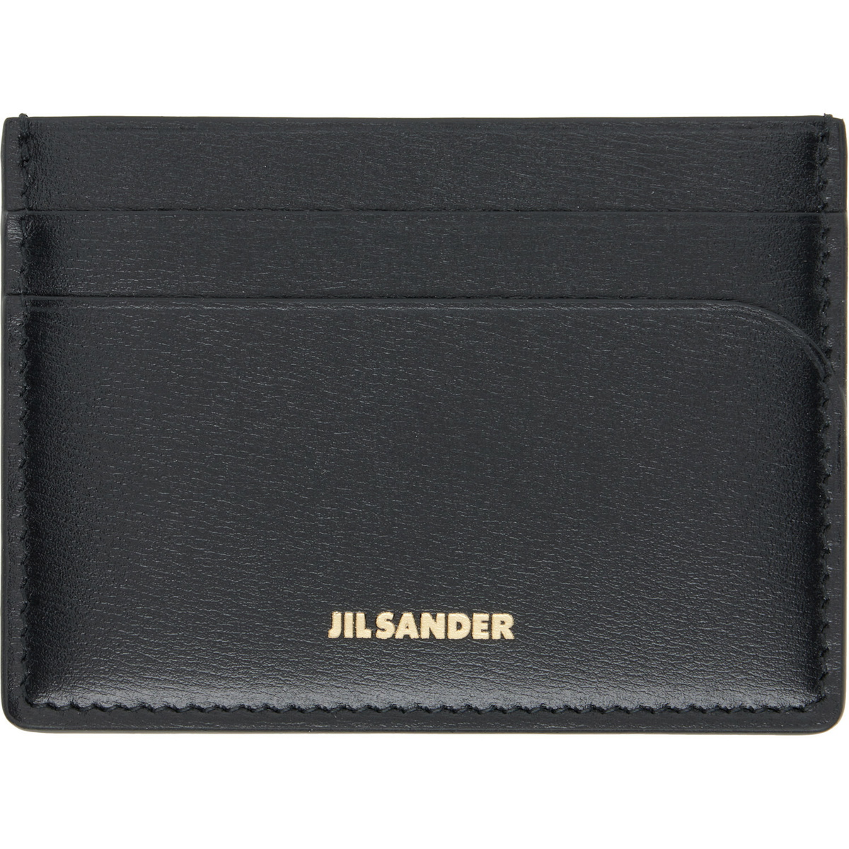 Jil Sander Black Curve Card Holder