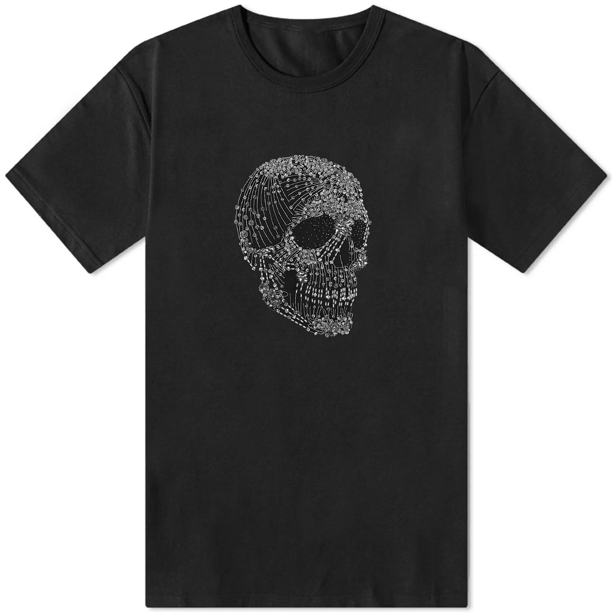 Alexander McQueen Men's Skull T-Shirt in Black/Mix Alexander McQueen