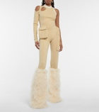 Didu Cutout fleece and faux shearling jumpsuit