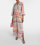 Missoni Zigzag lamé beach cover-up