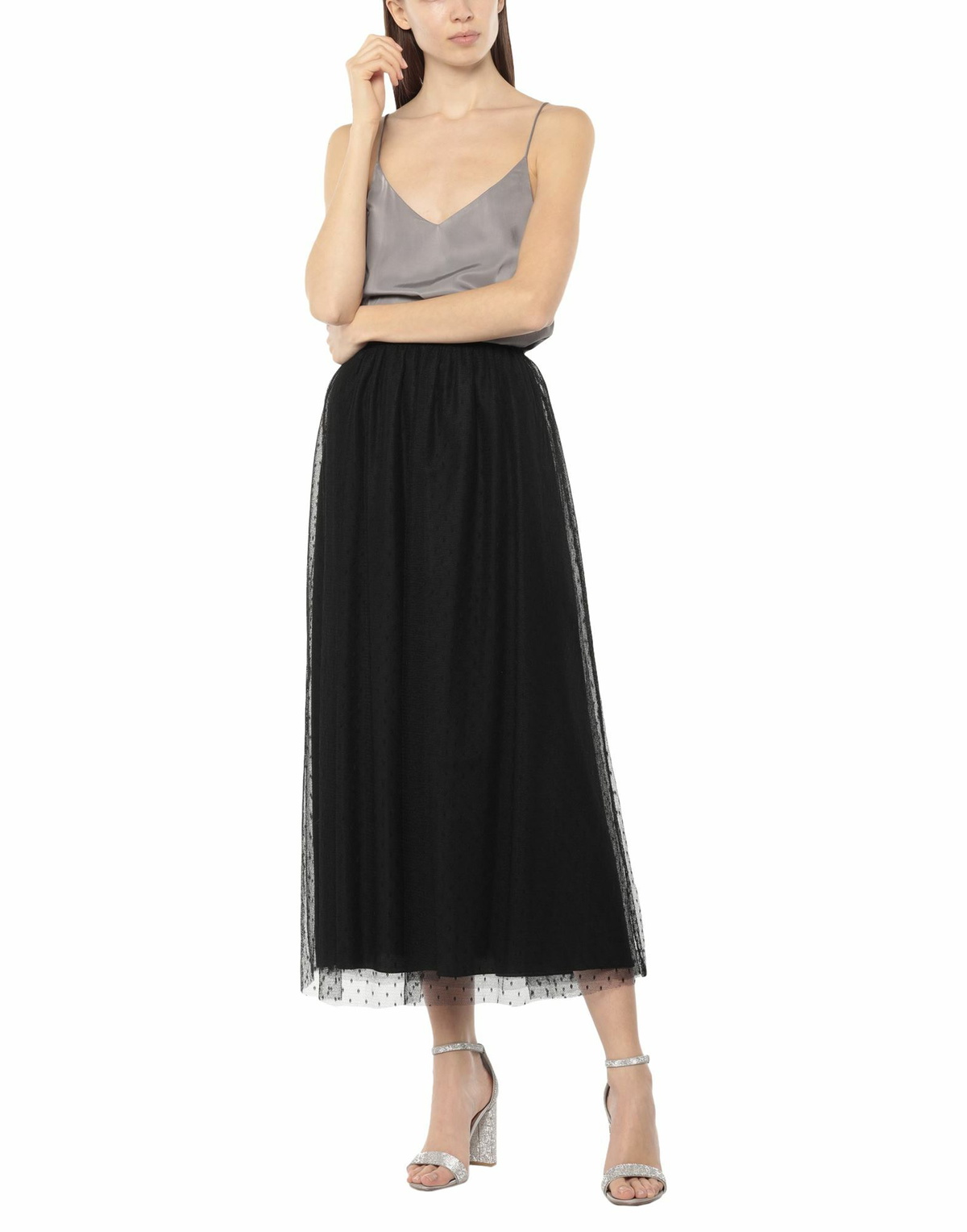 Red Valentino Womens Maxi skirt in Black