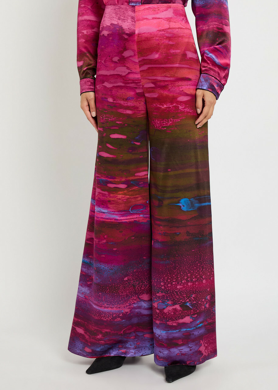 Roksanda Arneau Printed Wide-leg Silk Trousers Multicoloured 1