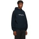 Balenciaga Navy Est. 1917 Back Pulled Hoodie