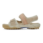 Off-White Beige Oddsy Minimal Trekking Sandals