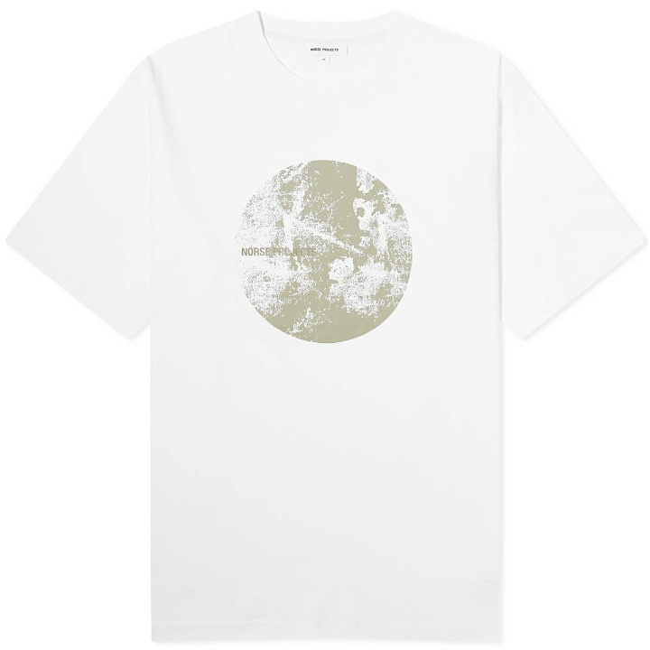 Photo: Norse Projects Men's Johannes Circle Print T-Shirt in White