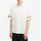 YMC Men's Mitchum Short Sleeve Shirt in Ecru